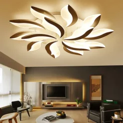 LED Ceiling Light Bedroom Light APP Control with Stepless Dimming Acrylic Ceiling Panel Lamp Unique Minimalist Livingroom AC220V AC110V Flower Design