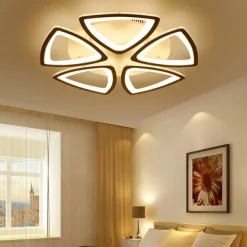 LED Ceiling Light Bedroom Light APP Control with Stepless Dimming or OFF/ ON Control Three Color Acrylic Ceiling Panel Lamp Unique Minimalist Livingroom AC110V AC220V
