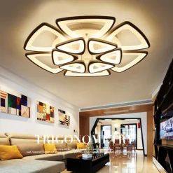 LED Ceiling Light Bedroom Light APP Control with Stepless Dimming or OFF/ ON Control Three Color Acrylic Ceiling Panel Lamp Unique Minimalist Livingroom AC110V AC220V