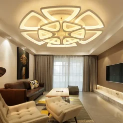 LED Ceiling Light Bedroom Light APP Control with Stepless Dimming or OFF/ ON Control Three Color Acrylic Ceiling Panel Lamp Unique Minimalist Livingroom AC110V AC220V