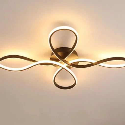 LED Ceiling Light Black Gold 68 cm Flush Mount Lights Aluminum Artistic Style Modern Style Stylish 110-120V 220-240V