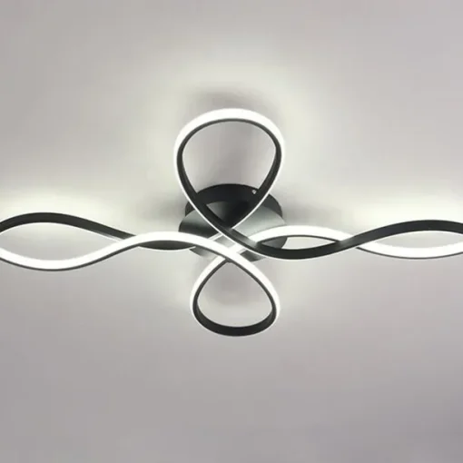 LED Ceiling Light Black Gold 68 cm Flush Mount Lights Aluminum Artistic Style Modern Style Stylish 110-120V 220-240V