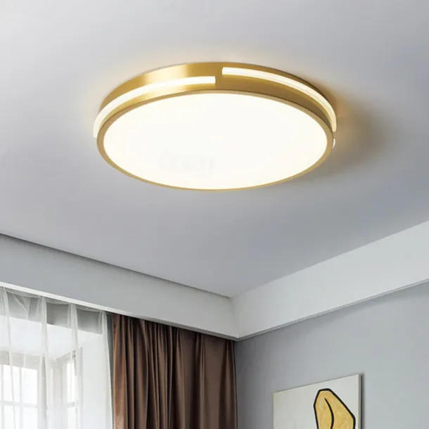 LED Ceiling Light Circle Round Design 50 cm Flush Mount Lights Copper for Living Room 110-240V