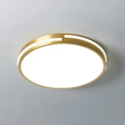 LED Ceiling Light Circle Round Design 50 cm Flush Mount Lights Copper for Living Room 110-240V