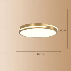 LED Ceiling Light Circle Round Design 50 cm Flush Mount Lights Copper for Living Room 110-240V