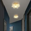 LED Ceiling Light 19cm Flower Design 1-Light Metal LED Flush Mount Lights Metal Modern Style Painted Finishes for Corridor 110-240V