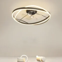 Led Ceiling Light Fan Light Simple Nordic Smart Style Acrylic Metal Bedroom Study Living Room Warm Light 1-Light 60Cm 110-120V 220-240V