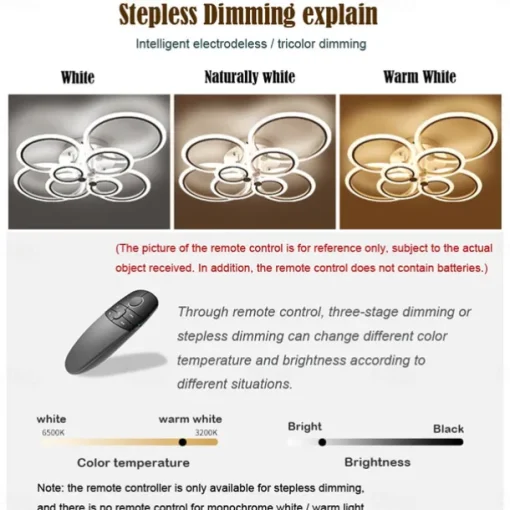 LED Ceiling Light Glow outward LED Ceiling Light 4/6/8-Light Flush Mount Lights Circle Design Modern Style Simplicity Acrylic 90W Living Room Dining Room Bedroom Light Fixture