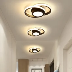 LED Ceiling Light 1-Light 32cm Geometric Shapes Flush Mount Lights Silica gel Aluminum Ceilling Light for Corridor Porch Bar Creative Loft Balcony Lamps Warm White/White 110-240V