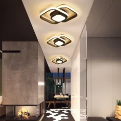 LED Ceiling Light 1-Light 32cm Geometric Shapes Flush Mount Lights Silica gel Aluminum Ceilling Light for Corridor Porch Bar Creative Loft Balcony Lamps Warm White/White 110-240V