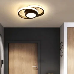 LED Ceiling Light 1-Light 32cm Geometric Shapes Flush Mount Lights Silica gel Aluminum Ceilling Light for Corridor Porch Bar Creative Loft Balcony Lamps Warm White/White 110-240V