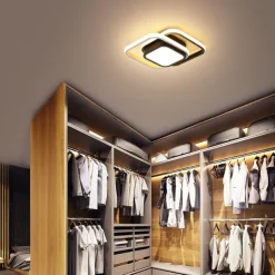 LED Ceiling Light 1-Light 32cm Geometric Shapes Flush Mount Lights Silica gel Aluminum Ceilling Light for Corridor Porch Bar Creative Loft Balcony Lamps Warm White/White 110-240V