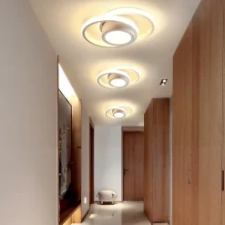 LED Ceiling Light 1-Light 32cm Geometric Shapes Flush Mount Lights Silica gel Aluminum Ceilling Light for Corridor Porch Bar Creative Loft Balcony Lamps Warm White/White 110-240V