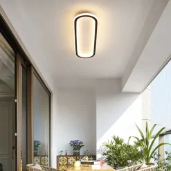 LED Ceiling Light 1-Light 60cm Flush Mount Lights Silica gel Aluminum Ceilling Light for Corridor Porch Bar Creative Loft Balcony Lamps Warm White/White 110-240V