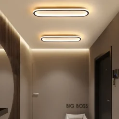 LED Ceiling Light 1-Light 60cm Flush Mount Lights Silica gel Aluminum Ceilling Light for Corridor Porch Bar Creative Loft Balcony Lamps Warm White/White 110-240V