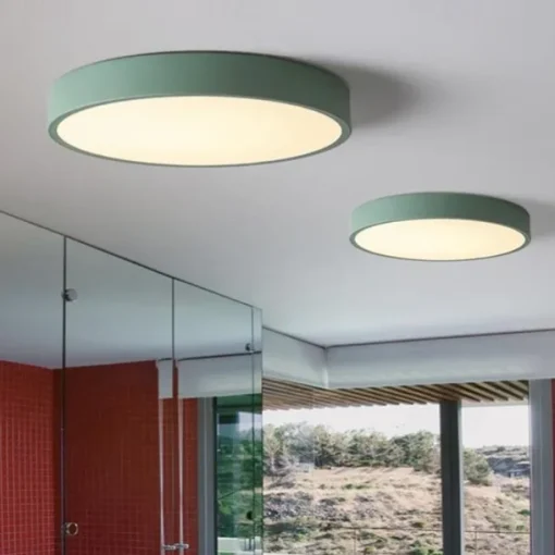 LED Ceiling Light Macaron Dimmable 40cm/50cm/60cm Ceiling Lights for Living Room Bedroom Office 110-240V