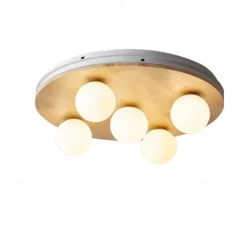 LED Ceiling Light Modern Nordic Globe Design 50 cm Flush Mount Lights Wood Painted Finishes Modern Nordic Style 220-240V 110-120V