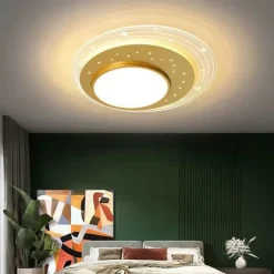 LED Ceiling Light Stepless Dimming 50cm 1-Light Modern Star Sky Shape Design Lighting Metal Acrylic Fixture for Children's Room Bedroom Nursery 110-240V ONLY DIMMABLE WITH REMOTE CONTROL
