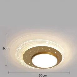 LED Ceiling Light Stepless Dimming 50cm 1-Light Modern Star Sky Shape Design Lighting Metal Acrylic Fixture for Children's Room Bedroom Nursery 110-240V ONLY DIMMABLE WITH REMOTE CONTROL