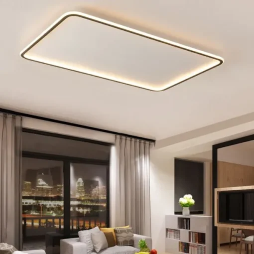 LED Ceiling Light Super Thin 105/50cm Ceiling Lamp Modern Acrylic Metal Stepless Dimming Bedroom Painted Finish Lights 110-240V ONLY DIMMABLE WITH REMOTE CONTROL