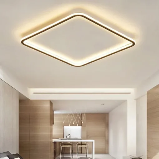 LED Ceiling Light Super Thin 105/50cm Ceiling Lamp Modern Acrylic Metal Stepless Dimming Bedroom Painted Finish Lights 110-240V ONLY DIMMABLE WITH REMOTE CONTROL