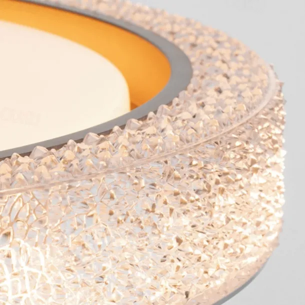 LED Ceiling Lights Dimmable 50cm 1-Light Modern Industrial Art Circular Brushed Metal Semi Flush 42W for Kitchen Bedroom Living Room 220-240V