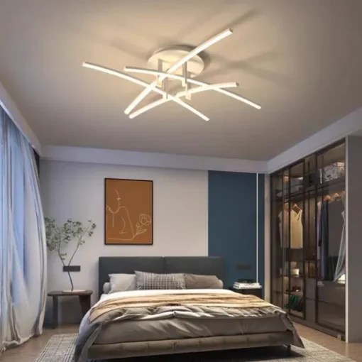 LED Ceiling Lights Modern 5-Lights Compatible with Living Room Bedroom Study Room Adjustable Led Ceiling Lamp,for Kitchen Island