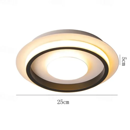 LED Ceilling Light Aluminum Alloy Flush Mount Ceiling Light 25cm Ceiling Lamp for Living Room Corridor Aisle
