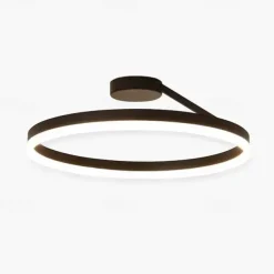LED Ceilling Light 50cm 1-Light Ring Circle Design Dimmable Aluminum Painted Finishes Luxurious Modern Style Dining Room Bedroom Pendant Lamps 110-240V ONLY DIMMABLE WITH REMOTE CONTROL