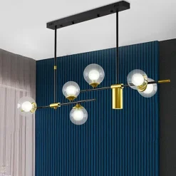 LED Chandeliers 106cm Nordic Pendant Lights Living Dinning Kitchen Hanging Lamp Modern Glass Ball Chandelier Lighting Bedroom Lamp 110-240V