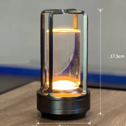 LED Cordless Table Lamp Retro Bar Metal Desk Lamps Rechargeable Touch Dimming Night Light Restaurant Bedroom Home Outdoor Decor