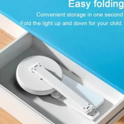 LED Desk Lamp Clock Table Lamp, USB Chargeable Dimmable Desk Lamp Plug-in LED Light Foldable Eye Protection Reading Night Light Dimmable Study table Lamp for Home Study Reading Night Light