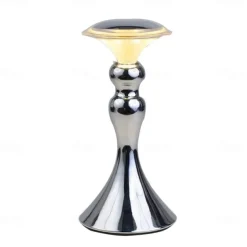 LED Desk Light Touch Controlled Reading Light Bar Metal Table Lamp Portable Battery Table Retro Night Light LED Restaurant Bedroom Bedside Restaurant USB Charging Light 1PC