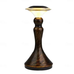 LED Desk Light Touch Controlled Reading Light Bar Metal Table Lamp Portable Battery Table Retro Night Light LED Restaurant Bedroom Bedside Restaurant USB Charging Light 1PC