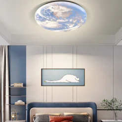 LED Dimmable Ceiling Light 32.5cm Acrylic Ceiling Panel Lamp Minimalist Layered Design Living Room Dining Room Lights AC220V ONLY DIMMABLE WITH REMOTE CONTROL