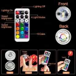 3LED Diving Tank Light Underwater Submersible Light Remote Control Only for RGB Version 1pcs