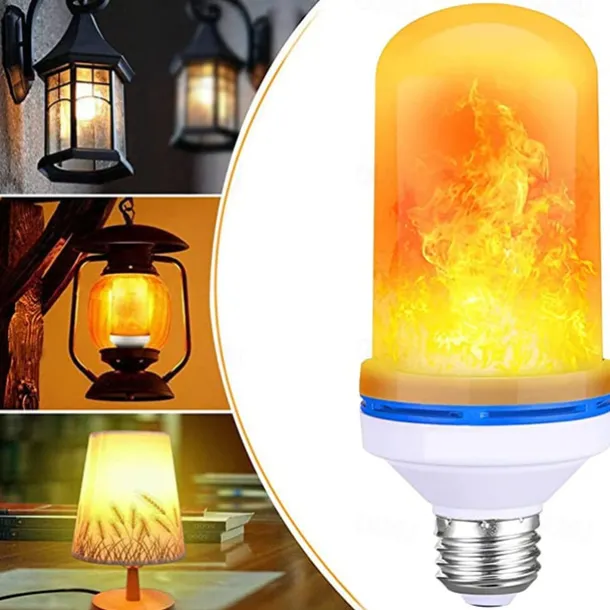 LED E27 Flame Bulb Fire lamp Corn Bulb Flickering LED Light Dynamic Flame Effect 85-265v for Home Lighting