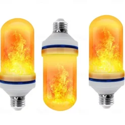 LED E27 Flame Bulb Fire lamp Corn Bulb Flickering LED Light Dynamic Flame Effect 85-265v for Home Lighting