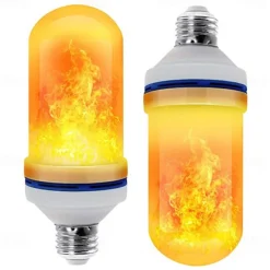 LED E27 Flame Bulb Fire lamp Corn Bulb Flickering LED Light Dynamic Flame Effect 85-265v for Home Lighting