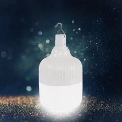 LED Emergency Light Bulb 3600mAH Battery USB Rechargeable 5 Lighting Modes Energy-Saving Lamp with Hook for Outdoor Picnic Camping Tent Night Market 200W