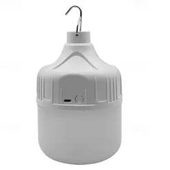 LED Emergency Light Bulb 3600mAH Battery USB Rechargeable 5 Lighting Modes Energy-Saving Lamp with Hook for Outdoor Picnic Camping Tent Night Market 200W