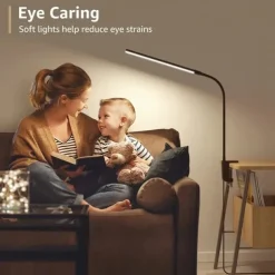 LED Eye Protection Desk Lamp USB Powered for Learning & Reading – Full Spectrum, Low Blue Light with Folding Clip and Dimmable 1PC