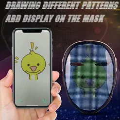 Led Face Mask LED Mask HD with WIFI Bluetooth Programmable Party Cosplay Glowing Mask Masquerade Newest