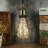 LED Fairy String Night Light Bulb T64 E26 Warm White Edison Screw Flash Starry Decorative Wire Light for Christmas Festival Non-dimmable