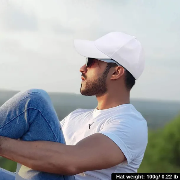 LED Fiber Optic Cap with 7 Colors, USB Rechargeable Glowing Baseball Hat for Party, Event, Holiday Light-Up Hat