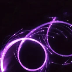 LED Fiber Optic Dance Whip - USB Rechargeable Ideal for Halloween Christmas and Holiday Celebrations - Perfect for Stage Ambience Props