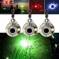 LED Fishing Light Luminous Mini Fish Eye Bait Lure LED Underwater Fishing Bait Light Flashing Lamp Fish Attractors