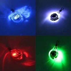 LED Fishing Light Luminous Mini Fish Eye Bait Lure LED Underwater Fishing Bait Light Flashing Lamp Fish Attractors