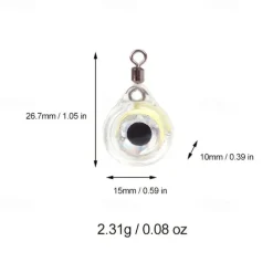LED Fishing Light Luminous Mini Fish Eye Bait Lure LED Underwater Fishing Bait Light Flashing Lamp Fish Attractors
