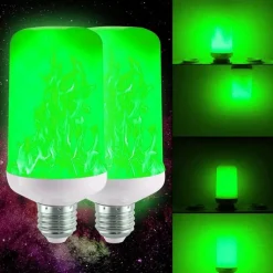 LED Flame Light Bulbs 7W E27 Flickering Flame Halloween Props Energy Saving for Festival Halloween Christmas Paty AC85-265V